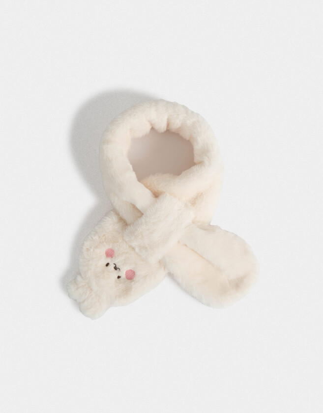Bufandas y Chalinas Infantiles Animalito Bufanda Infantil Conejito - Blanco Crudo