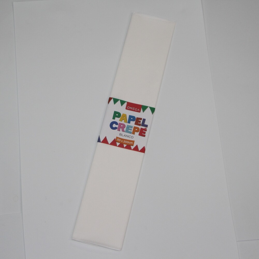 PAPEL CREPE 2MTS.X0.50 COLOR BLANCO