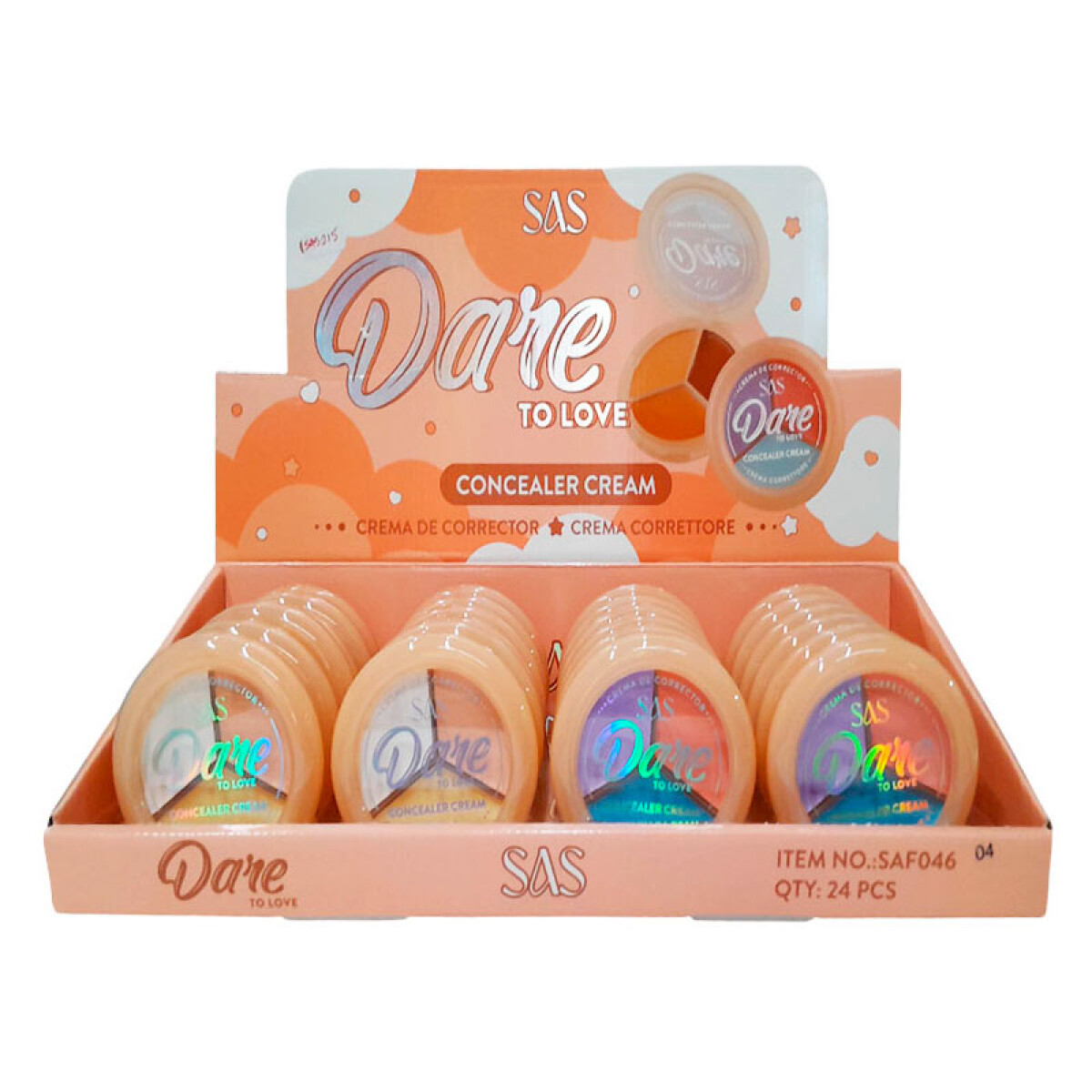 SAS Paleta de correctores 3 colores - Sas Paleta De Correctores 3 Colores 