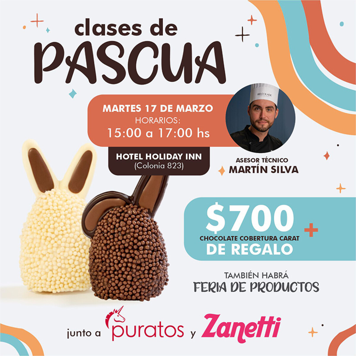 Clase de Pascua con Martín Silva Horario de 15 a 17 hs 