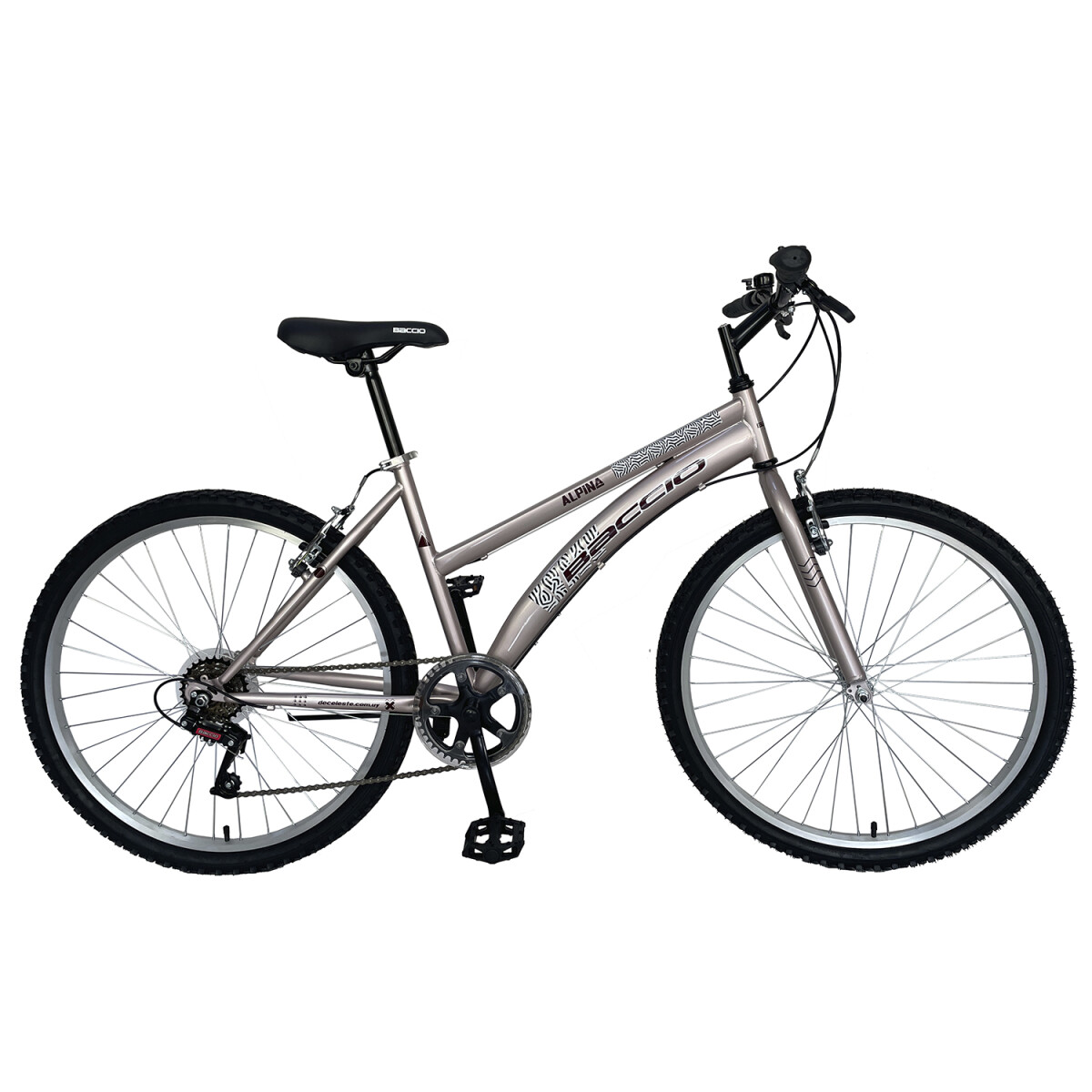 Bicicleta Baccio Alpina Lady Rodado 26 Montaña Con 6 Cambios Shimano - ROSA 