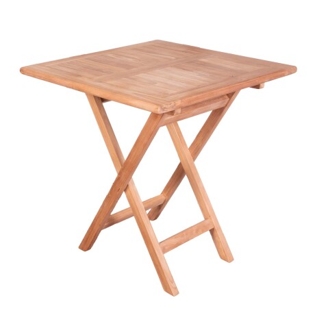 MESA CUADRADA PLEGABLE MADERA NATURAL-BEIGE PALMA