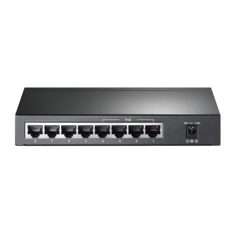 Tp-link - Switch TL-SG1008LP. 8 Puertos RJ45 10/100/1000 Mbps. 4 Puertos Poe. Plug And Play. Carcasa 001