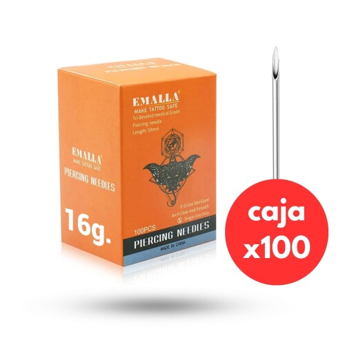 AGUJA AMERICANA - 16G - CAJA x 100u Unica