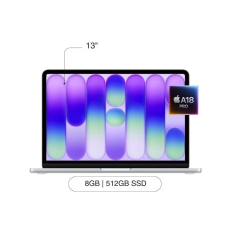 APPLE MACBOOK NEO 13' A18 PRO/8GB/512GB APPLE Macbook Neo 13' 512GB SSD / 8GB RAM A18 Pro Chip - Silver
