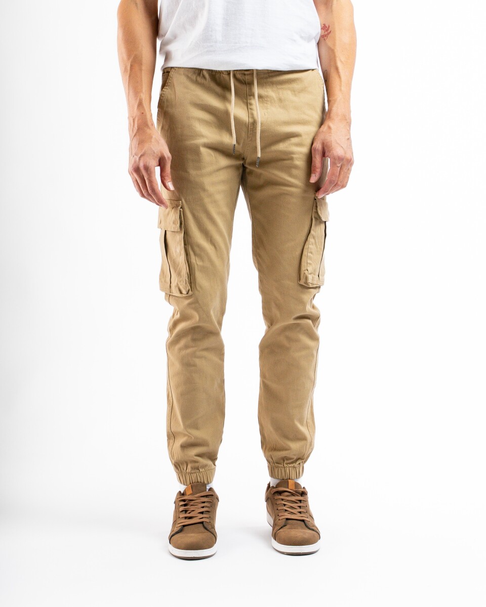 Pantalon Cargo Jogger PCJ-25 - Camel 
