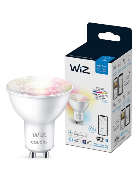 Lámpara LED WIZ Wifi Dicroica Color 4.9W GU10 Lámpara LED WIZ Wifi Dicroica Color 4.9W GU10
