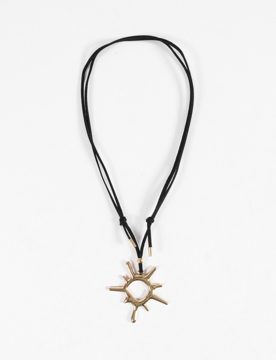 Collar cordón dije sol gotic - dorado 