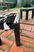 Petit Stool Cowhide oscuro