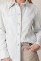 Camisa fio larga Blanca