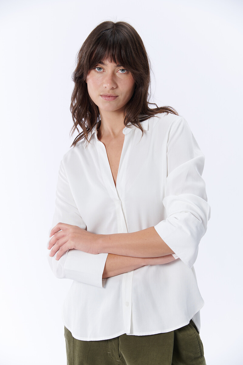Camisa manga larga laboral Crudo