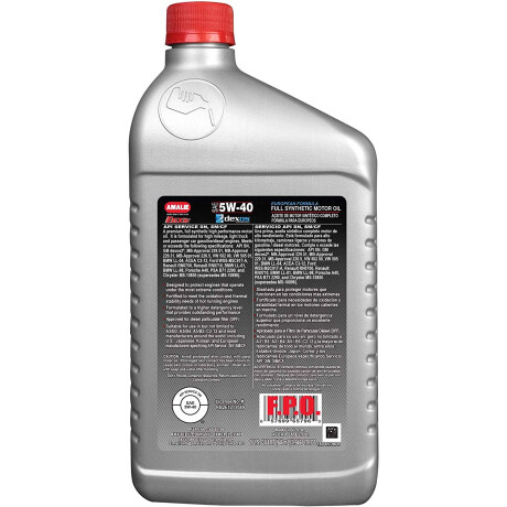 LUBRICANTE ACEITES - 5W40 SINTETICO ELIXIR FULL SYNTHETIC 0.946 LTS. AMALIE MOTOR OIL LUBRICANTE ACEITES - 5W40 SINTETICO ELIXIR FULL SYNTHETIC 0.946 LTS. AMALIE MOTOR OIL