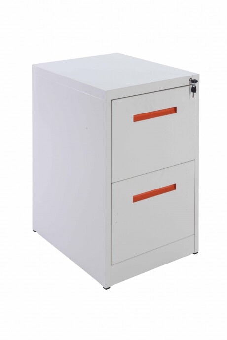 Fichero Metalico Archivador 2 Cajones Blanco Unica