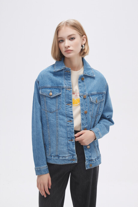 Campera Forest Azul Grisaceo
