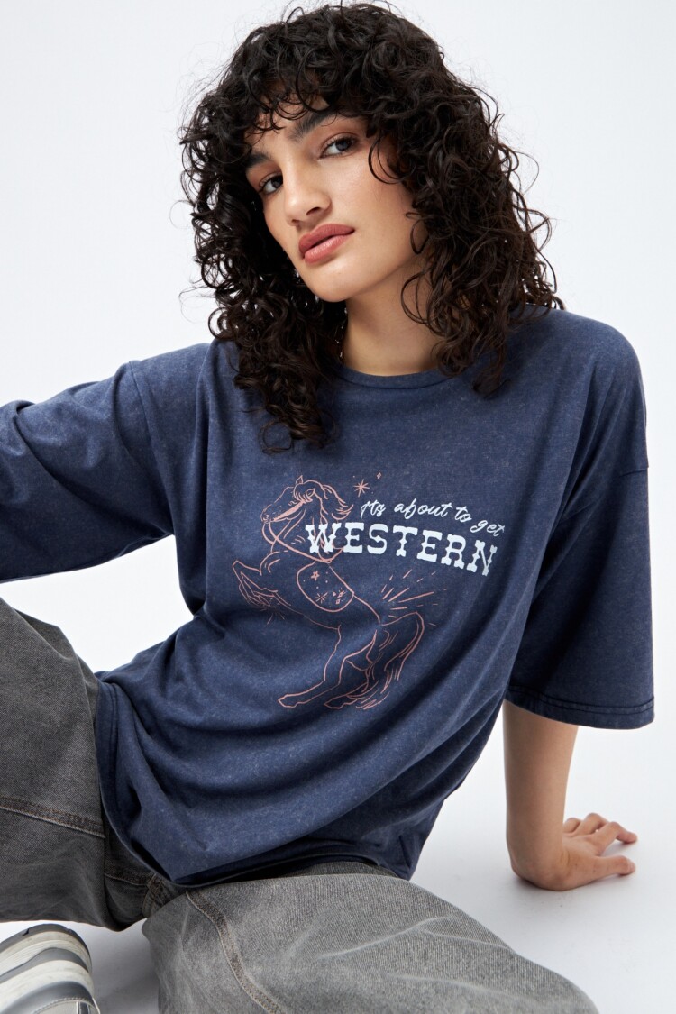 REMERA FREMI Azul Oscuro