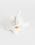 Llavero Peluche Llavero Y Charm Peluche De Conejo - Blanco Crudo