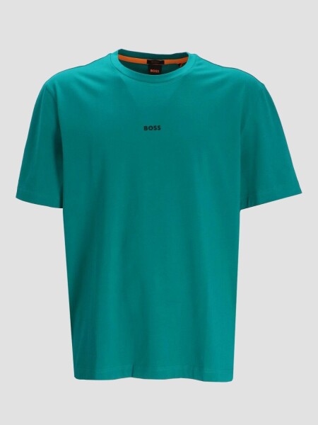 BOSS -Remera básica de algodón, TCHUP Verde
