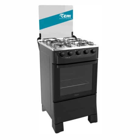 Cocina TEM Mastercook A Gas 4 Hornallas Capacidad 48L - Negra Cocina TEM Mastercook A Gas 4 Hornallas Capacidad 48L - Negra