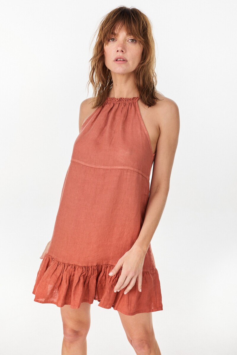 Vestido Lola - Terracota 