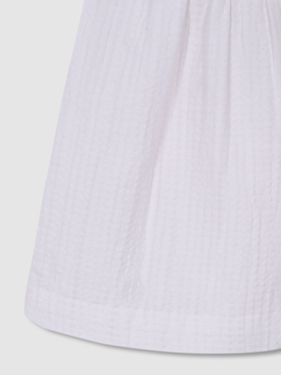 Conjunto Vestido Con Capota Blanco