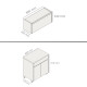 JUEGO MODULAR PARA COCINA INCLUYE AEREO Y BAJO MESADA GAMAS DE BEIGE