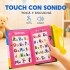 Libro Didáctico Interactivo Bilingüe con 20 Hojas Táctiles DISEÑO 1