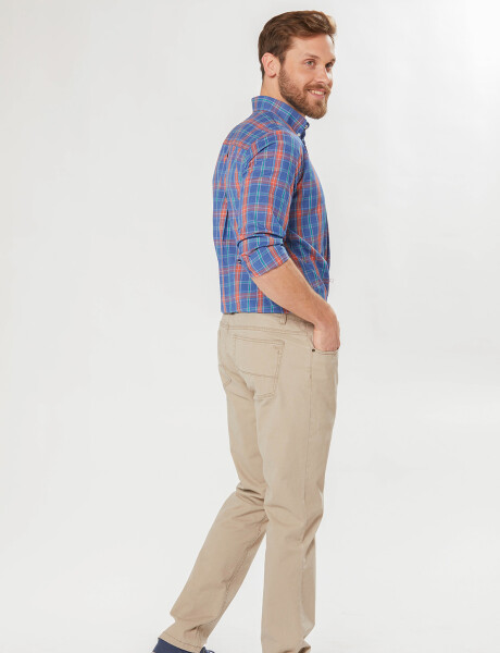 PANTALÓN 5 BOLSILLOS CON SPANDEX Beige