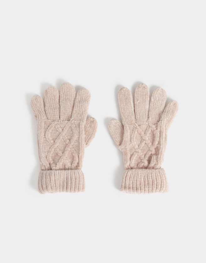 Guantes Infantiles Guantes Infantiles Trenzado Rosa - Rosa Claro