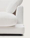Sofá Gala 4 plazas con chaise longue derecho blanco 300 cm