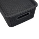 Caja organizadora símil ratán 12,5lt NEGRO