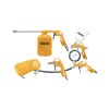Kit para compresor de 5 piezas Ingco (Manguera, pistola pintar, inflador, pistola de aire y de lavado) Kit para compresor de 5 piezas Ingco (Manguera, pistola pintar, inflador, pistola de aire y de lavado)