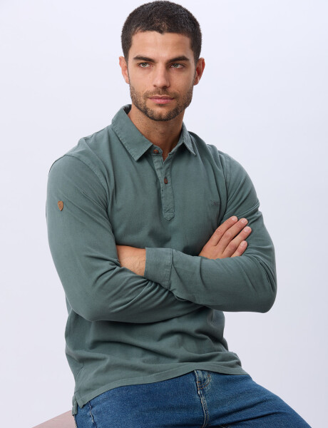 REMERA POLO LISA PIQUE Verde
