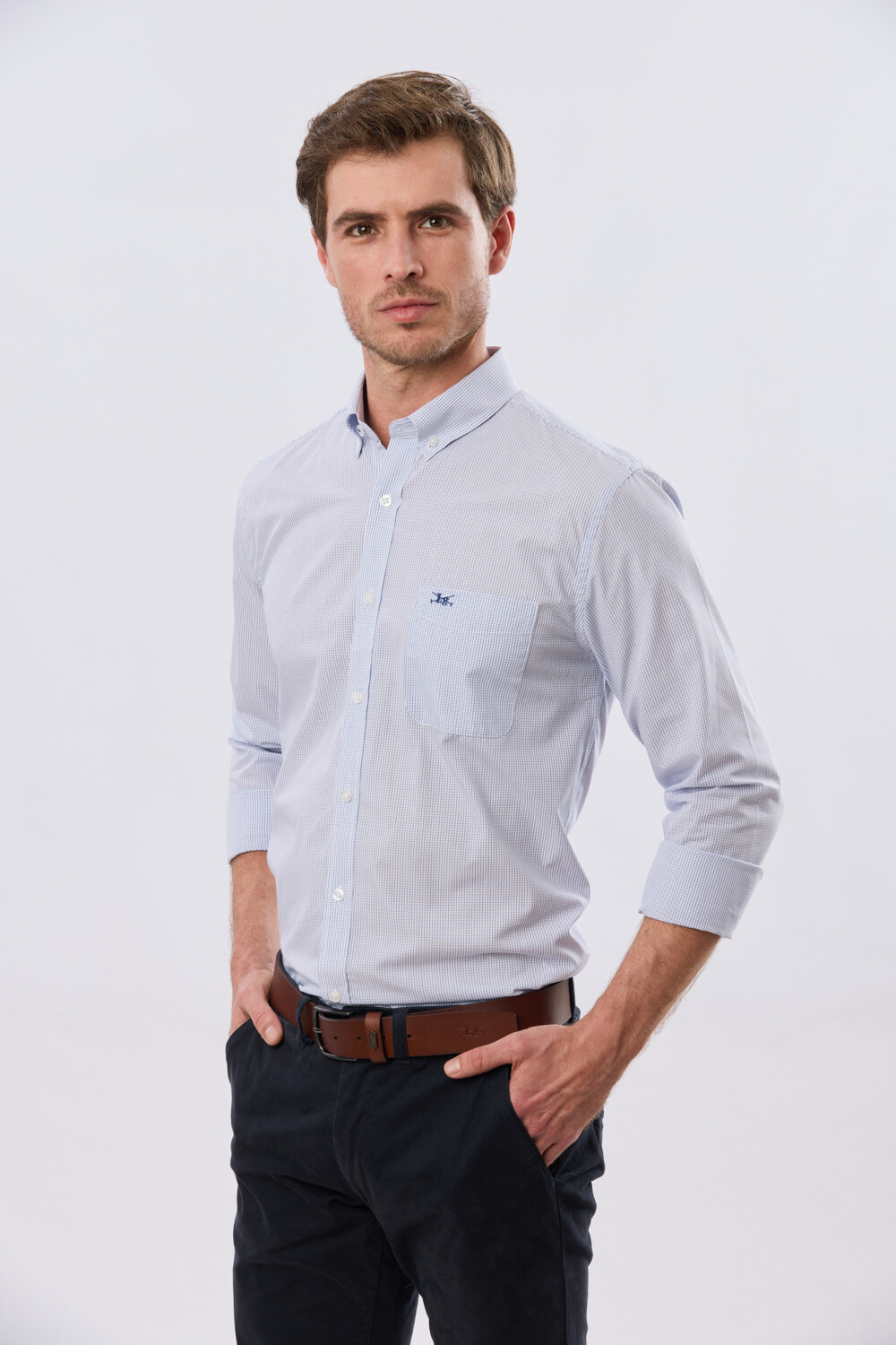 CAMISA CUADROS Azul
