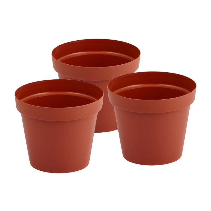 Set x3 Maceta 3 lts TERRACOTA