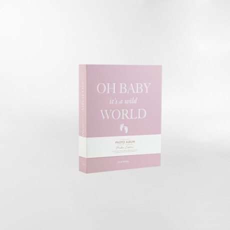 ALBUM DE FOTOS BABY ITS A WILD WORLD ROSA - UNICO