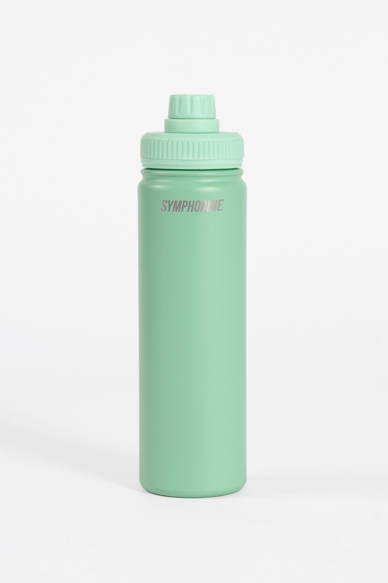 Botella térmica acero verde