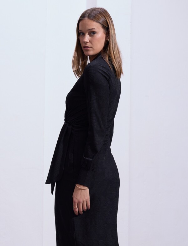 Vestido Cruzado NEGRO