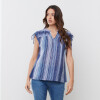 Blusa Hombros Lazo AZUL/MULTI