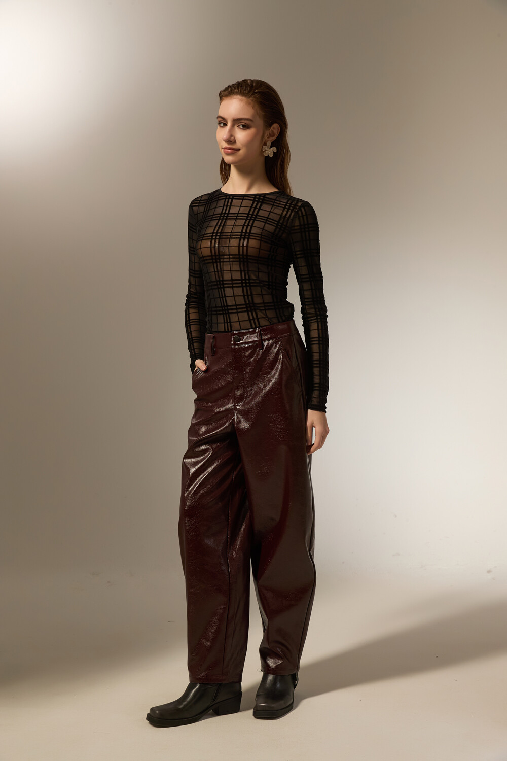 Pantalon Nurika Cereza Oscuro