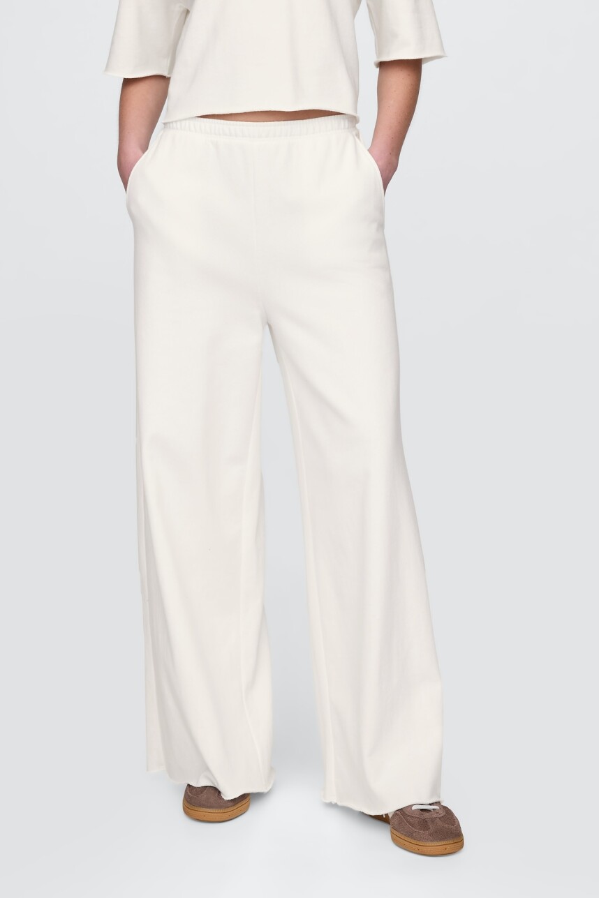 Pantalón Deportivo Sin Felpa Mujer New Off White