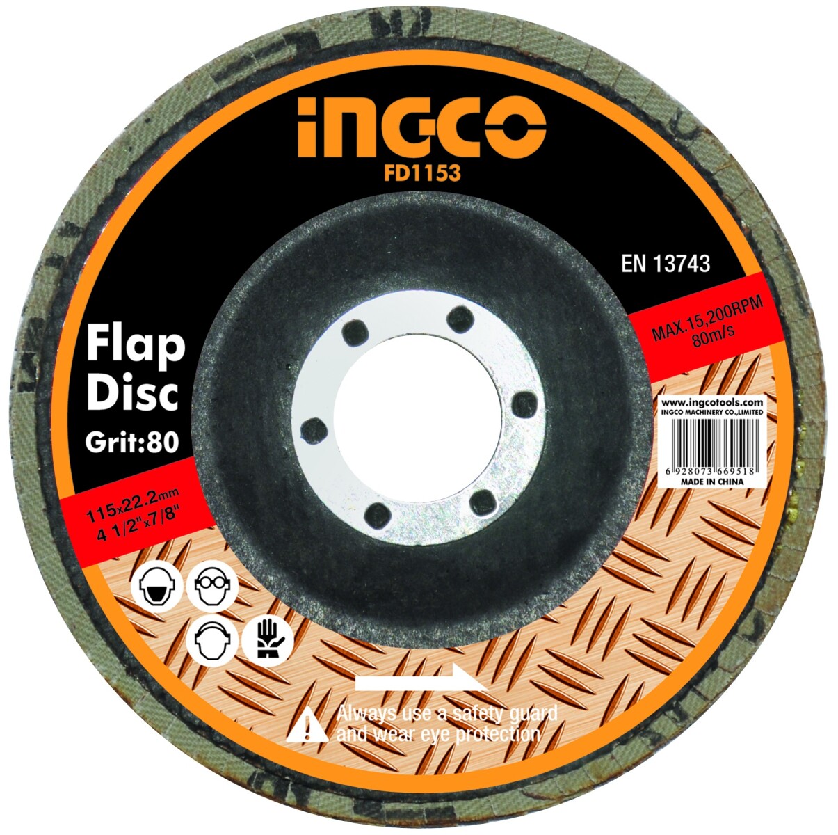 DISCO DISCO FLAP 115MM GRANO 80 FD1153 