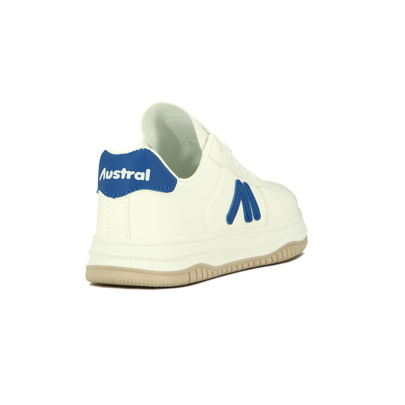 Austral Calzado Casual Luca C/Plataforma Acordonado - Blanco/Azul Blanco-Azul
