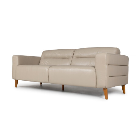 Sofá Bonner - Cuero Básico - 3 cuerpos 519 (Beige)