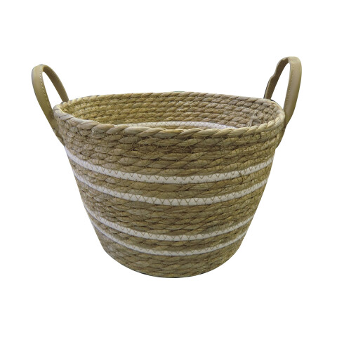 Canasto Mimbre con Rayas Home Class 29 x 21 x 20 cm U
