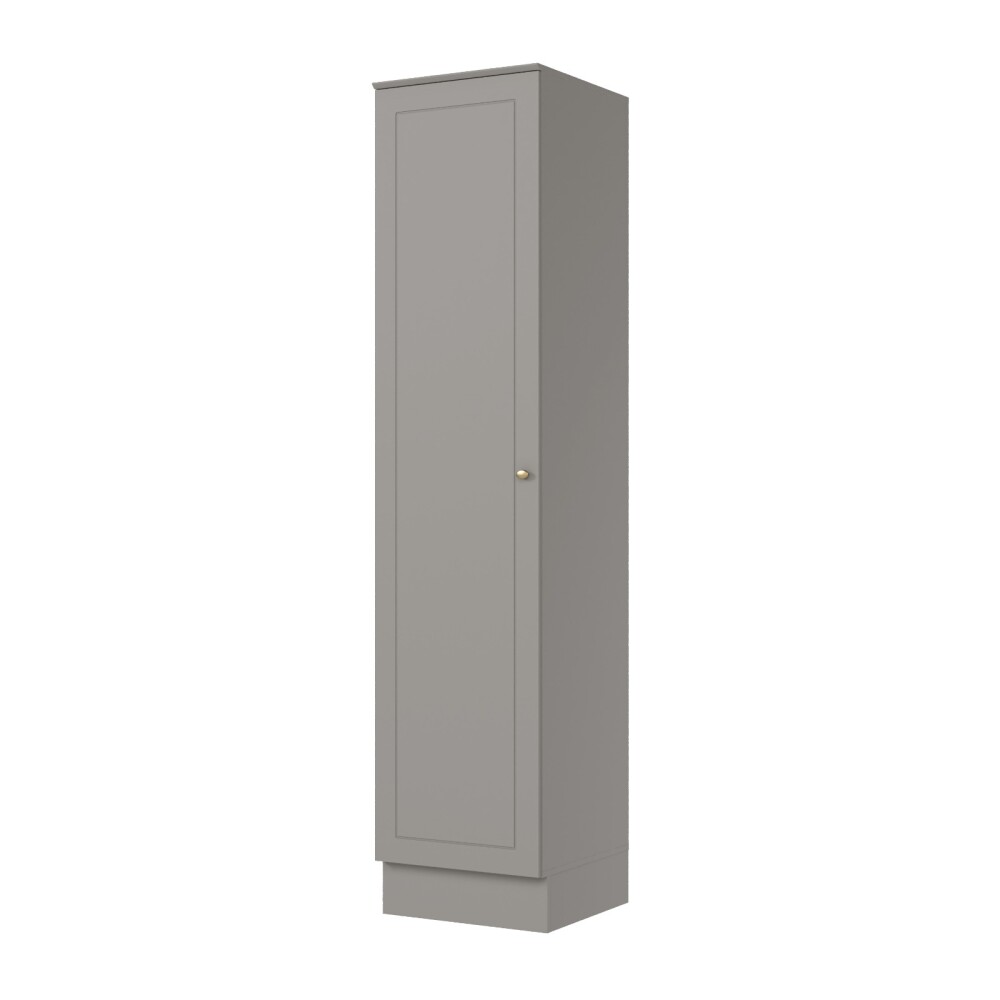 PANELERO TORRE 1 PUERTA ARMARIO MULTIUSO LÍNEA AMERICANA GRIS
