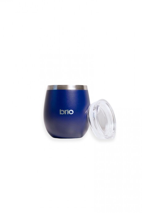 Mate Con Tapa De Acero Inox brio Redondo Azul