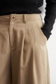 Pantalon pinzado beige