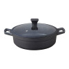 CACEROLA CIRCULAR CON TAPA DE 28CM CON ANTIADHERENTE CUORI NERO CACEROLA CIRCULAR CON TAPA DE 28CM CON ANTIADHERENTE CUORI NERO