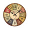 Reloj De Pared Vintage Multicolor