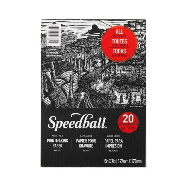 Blopck papel para grabado - SPEEDBALL 12.7 x 17.8 cm